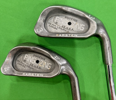 Ping Zing Irons 3 & 4 Black Dot RH Steel KT-M Shafts | eBay