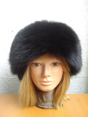 BRAND NEW BLACK MINK & BLACK FOX FUR HAT WOMEN WOMAN | eBay display picture 3