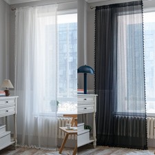 Tenda all'uncinetto trattamento nappa tendaggi finestra pannello per soggiorno arredo casa