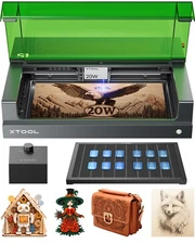 xTool S1 20W Laser Engraver, 600mm/s Speed Laser Engraving Machine, Basic Bundle