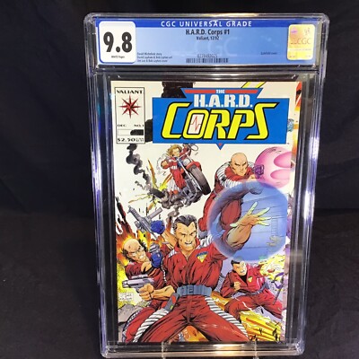 H.A.R.D. HARD Corps #1 CGC 9.8 NM+ Jim Lee Valiant 1992 WP Gatefold Cover