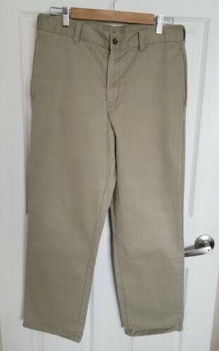 George Boys 16H Husky Khaki Pants Dress Slacks Tan Beige 100% Cotton RN29526 EUC - Picture 1 of 8