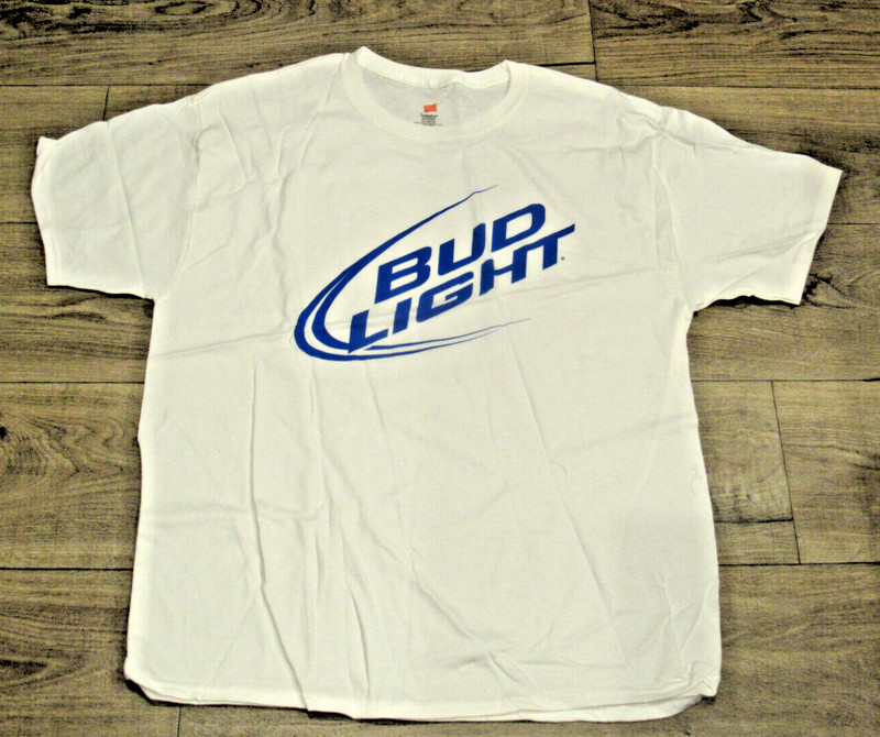 Early 2000’s Bud Light XL T-shirt Hanes 100% Cotton Comfort Soft BRAND NEW
