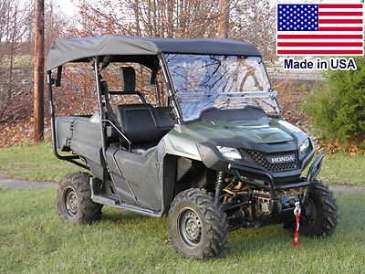 HARD WINDSHIELD & ROOF for Honda 700-4 - Soft Top - Withstands Highway Speeds