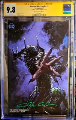 Batman Who Laughs #1 CGC SS 9.8 Signed CLAYTON CRAIN Minimal Trade EDITION B