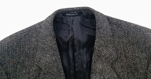 Harris Tweed St Michael Herren Grau Wolle Blazer Sakko Größe US/UK 42 L (L) - Bild 13 von 14