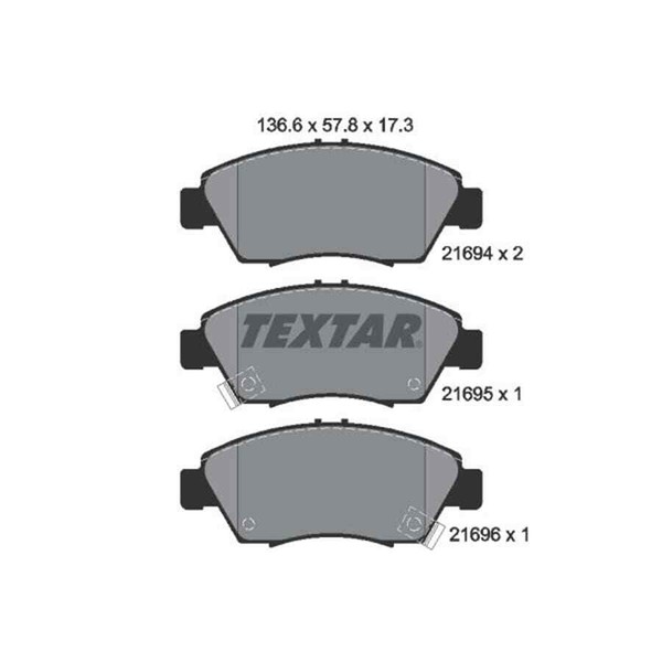 Textar Bremsbelagsatz, Scheibenbremse 2169401-image