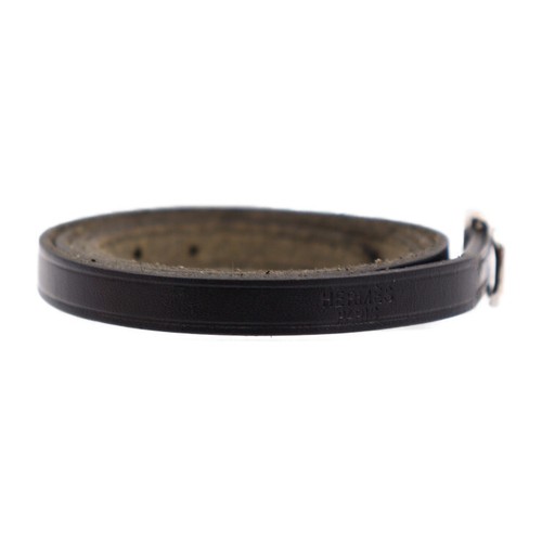 HERMES bracelet Api 1 Long triple leather black - Picture 3 of 8
