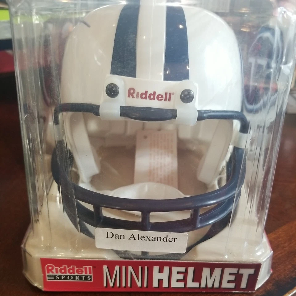 Kenny britt and dan alexander signed mini helmet autographed tennessee titans - Image 3 of 3