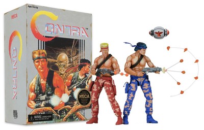 Contra Bill Lance 2-Pack Konami 1987 Retro Classic Video Game Action Figur NECA