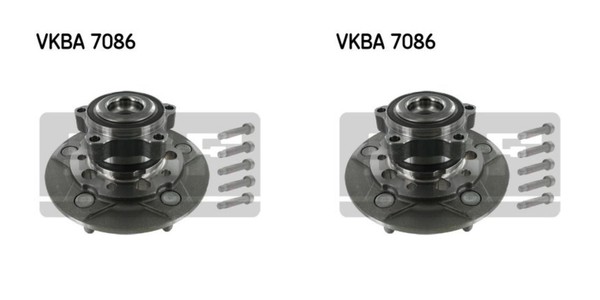 SKF 2X Radnabe Radlagersatz Vorderachse FüR Ford Transit V363 Kasten FCD FDD FED-image