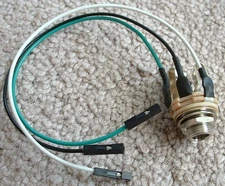 SOLDERLESS Wiring Switchcraft OUTPUT JACK for Active emg 9v PU & Passive Guitar