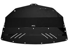 BLACK Aluminum Under Tray Splash Shield Cover Guard for AWD Infiniti Q50 Q60 V37