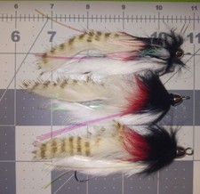 #2 3each  black and tan Mega Dolly Llama/ bandit leech rainbow trout bass fly