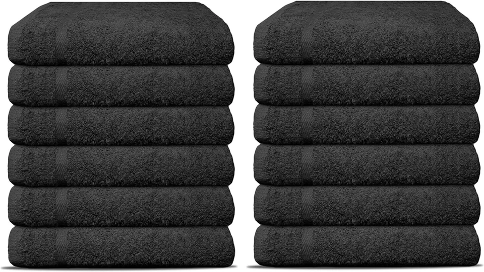 SALON TOWELS 16 x 27 INCHES LARGE GYM SPA HAND TOWELS 100% COTTON - Image 2 of 4