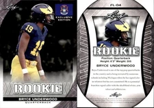 2024 Leaf FLAG ROOKIE BRYCE UNDERWOOD #FL-04 MICHIGAN WOLVERINES