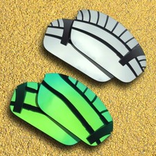 2 paia di lenti di ricambio per-OAKLEY mezzo filo 2.0 polarizzate-argento e verde
