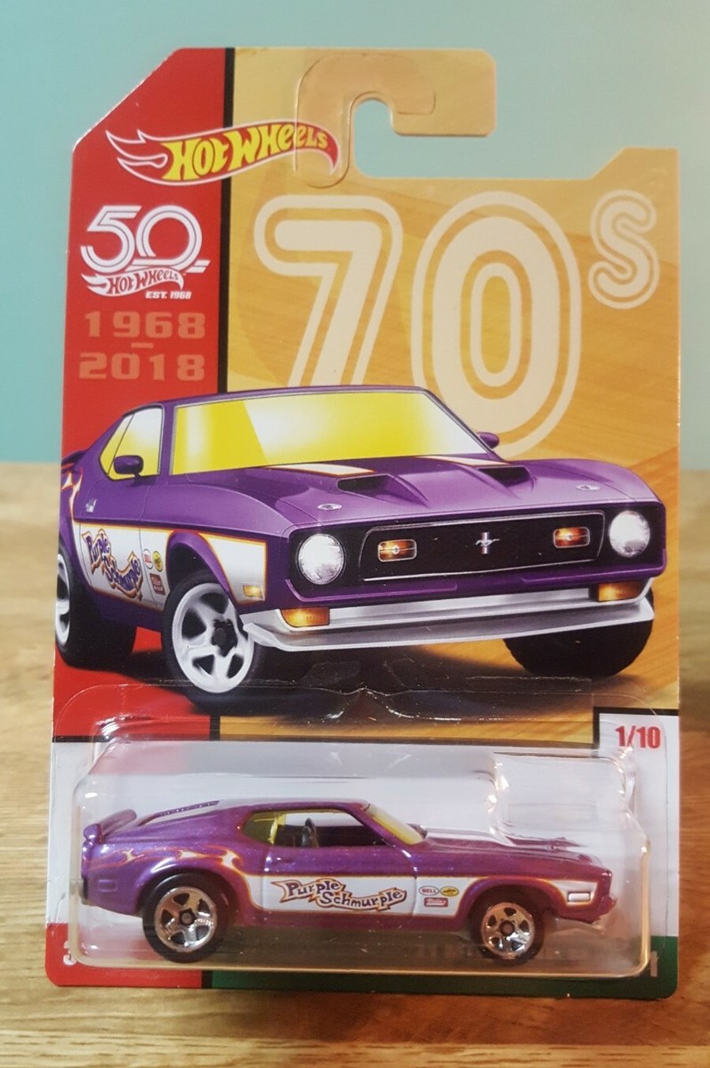 Hot Wheels '71 Ford Mustang Mach 1 [verde], serie 3/5, scala