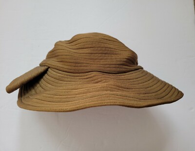 Vintage Crusho by Brighton of California Cloche Hat Sz 22 Green 1930-1940  RARE!