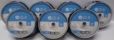Lot of 7 HP CD-R 52x 700/80 Min. Spindle Blank CDs 20 Pack Each