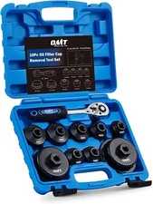 Orion Motor Tech Oil Filter Wrench Set, 10pc Oil Filter Socket Set, 3/8" Drive M