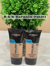 L’Oreal Loreal Paris Infallible Pro-Glow Foundation 206 Buff Beige  Lot Of 2 Pcs