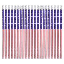 60PCS American Flag Themed Wooden Pencil Portable Painting Writing Pencils