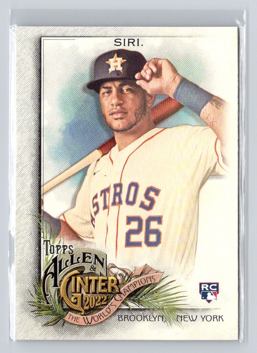 2022 Topps Allen & Ginter #296 Jose Siri RC Baseball Card Houston Astros