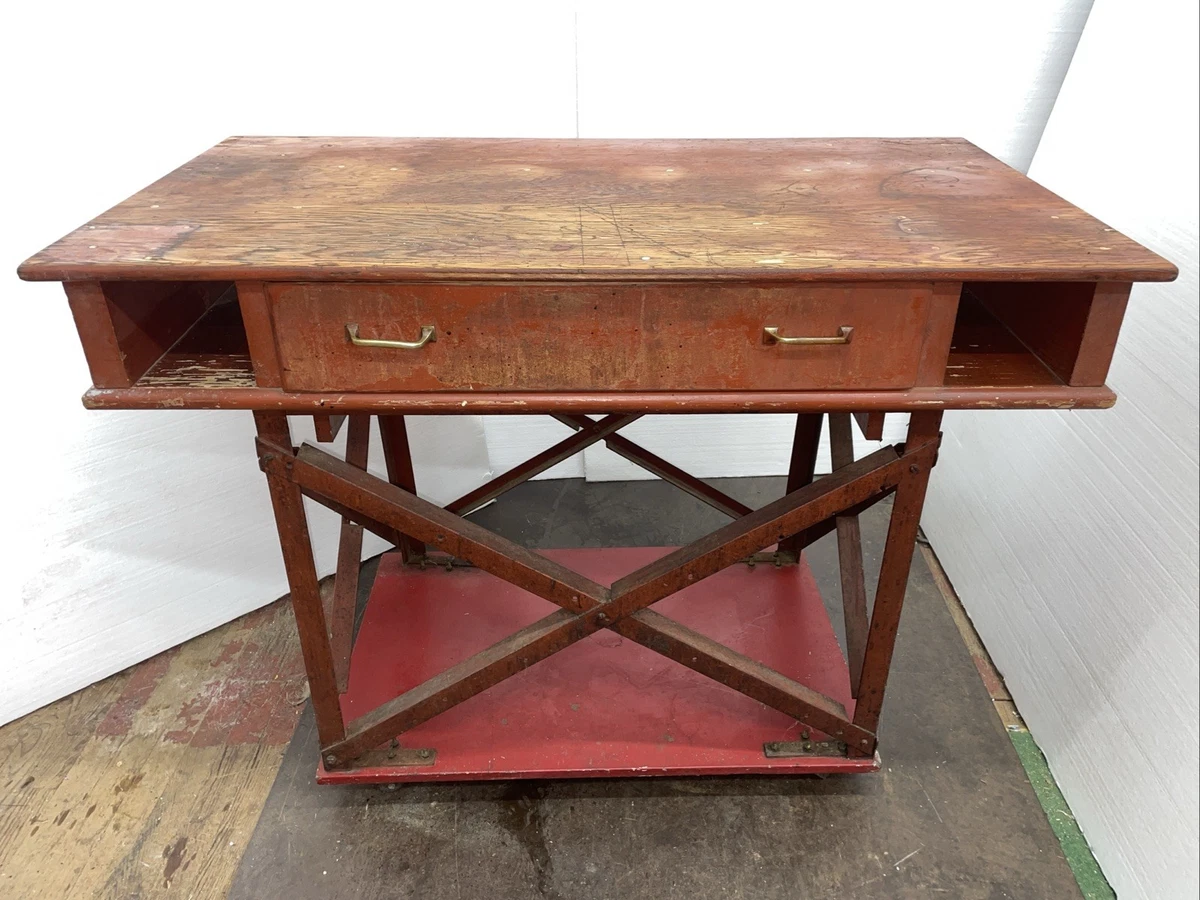 その他 Indian vintage work table. Industrial Work Table In Antique Tables (1900-1950) for sale | eBay
