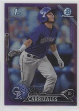 2016 Bowman Chrome Prospects Purple Refractor 30/250 Omar Carrizales #BCP58 5h9