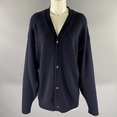 SOFIE D'HOORE Größe S Dunkelblauer Wool Cashmere Lang Cardigan