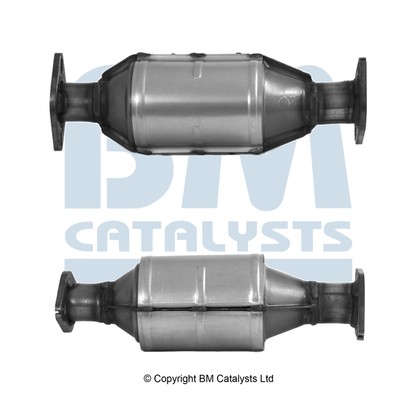 Non Type Approved Catalytic Converter + Fitting Kit fits HYUNDAI PONY X-2 1.3 BM - Picture 2 of 8