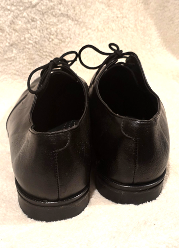 BOND MEXICAN LEATHER OXFORD DRESS SHOES MENS Sz 11 BLACK - Afbeelding 5 van 12