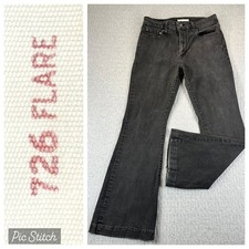 Levis 726 Flare Bootcut Black Dress Jeans Wom...