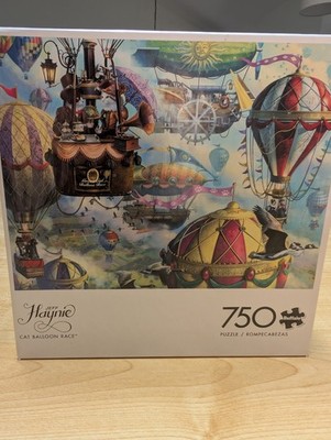 Buffalo Games 750p puzzle - Cat Balloon Race, Jeff Haynie - New!