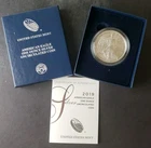 2019 W Burnished $1 American Silver Eagle Dollar