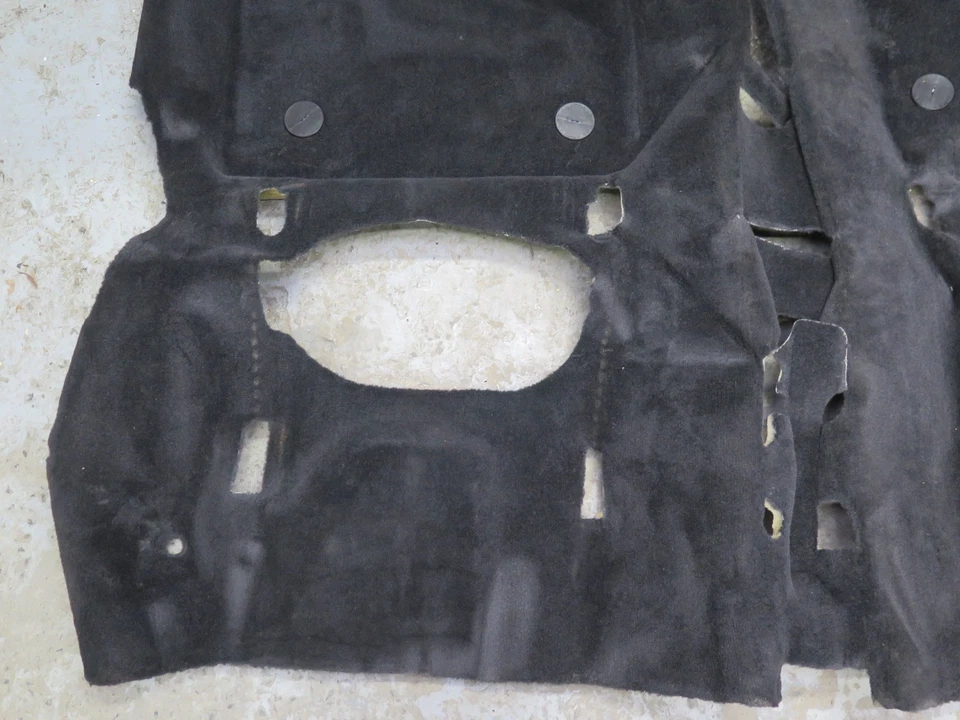 1997-2004 PORSCHE BOXSTER 986 INTERIOR CARPET LINER FLOOR MAT COVER BLACK - Image 4 of 4