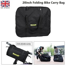 Folding Bike Bicycle Carrier Bag Carry Transport Travel Pouch Case 20 Inch Black