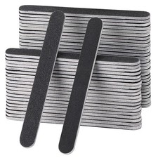 50 Pcs Nail Files for Acrylic Nails 100/180 Grit Grit,50 Count, Black