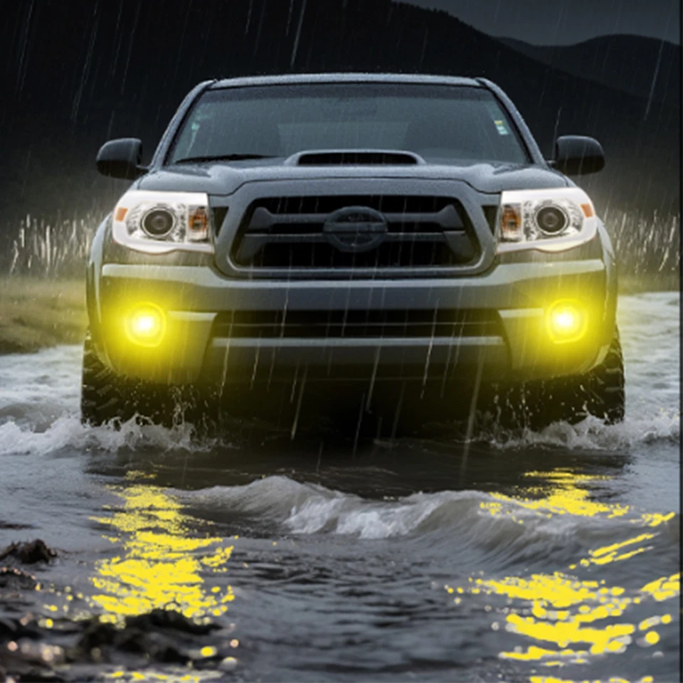 2PCS LED Fog Lights Bumper Lamps For Toyota Tacoma 2005-2011 Tundra 2007-2013 - Image 3 of 4