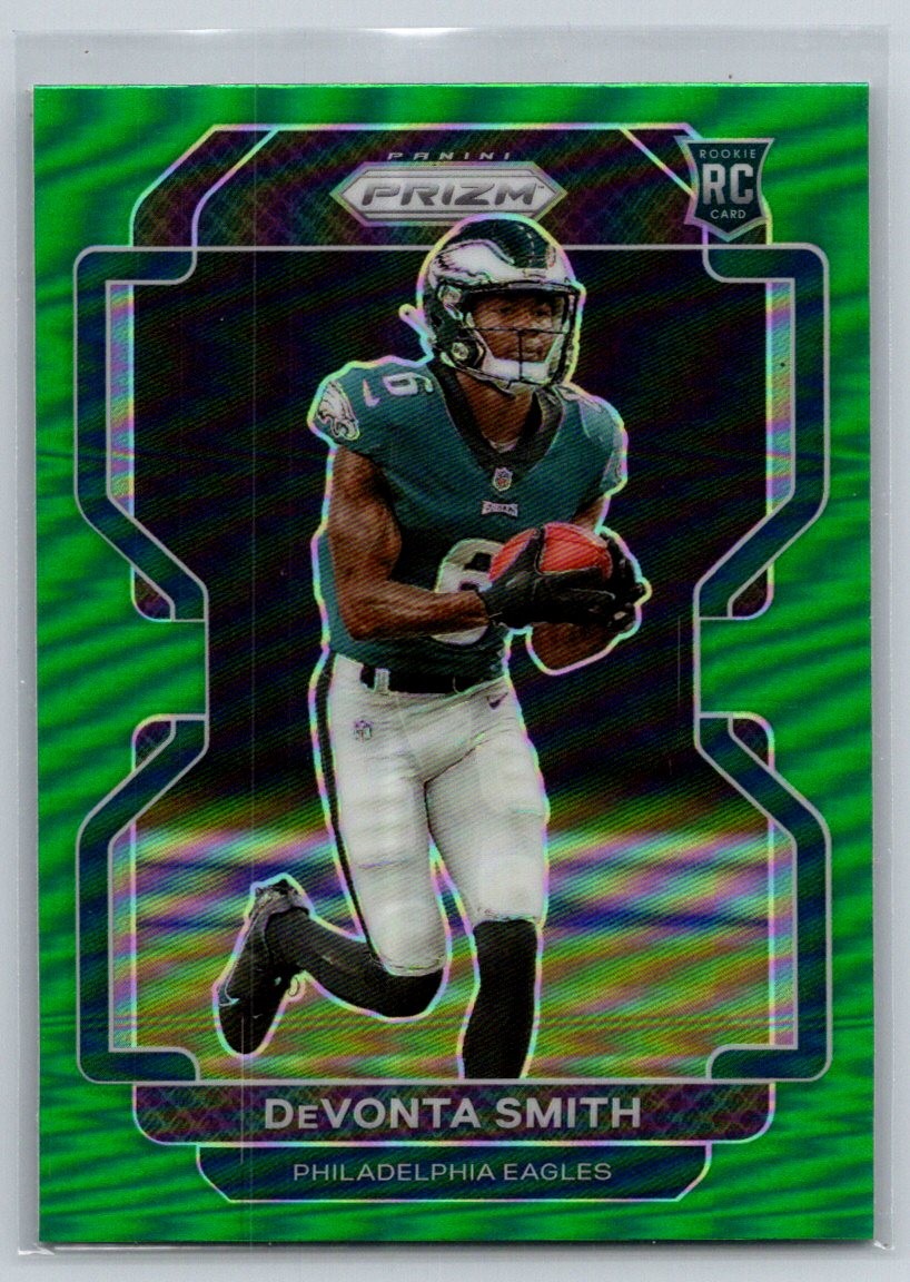 2021 Panini Prizm #335 DeVonta Smith Green