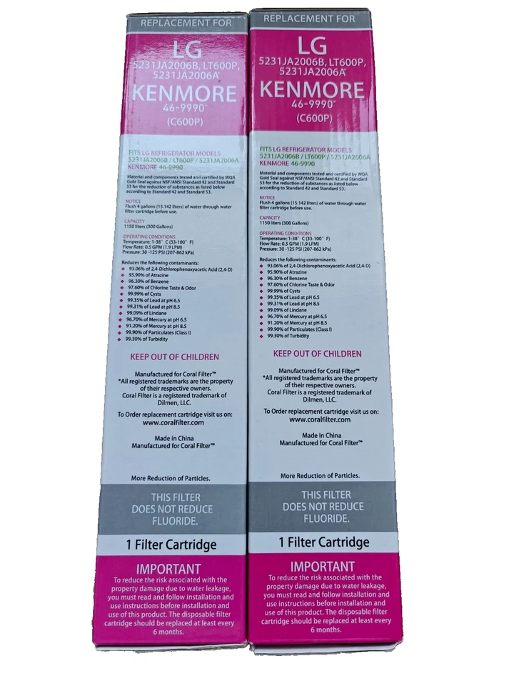 Refrigerator Water Filter LG LT600P 5231JA2006B Kenmore 46-9990 C600P - Image 2 of 3