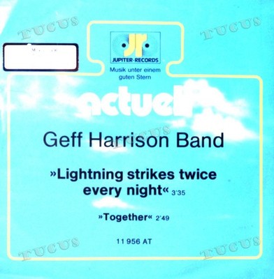 Geff Harrison Band - Lightning Strikes Twice Every Night GER 7in 1977 .*
