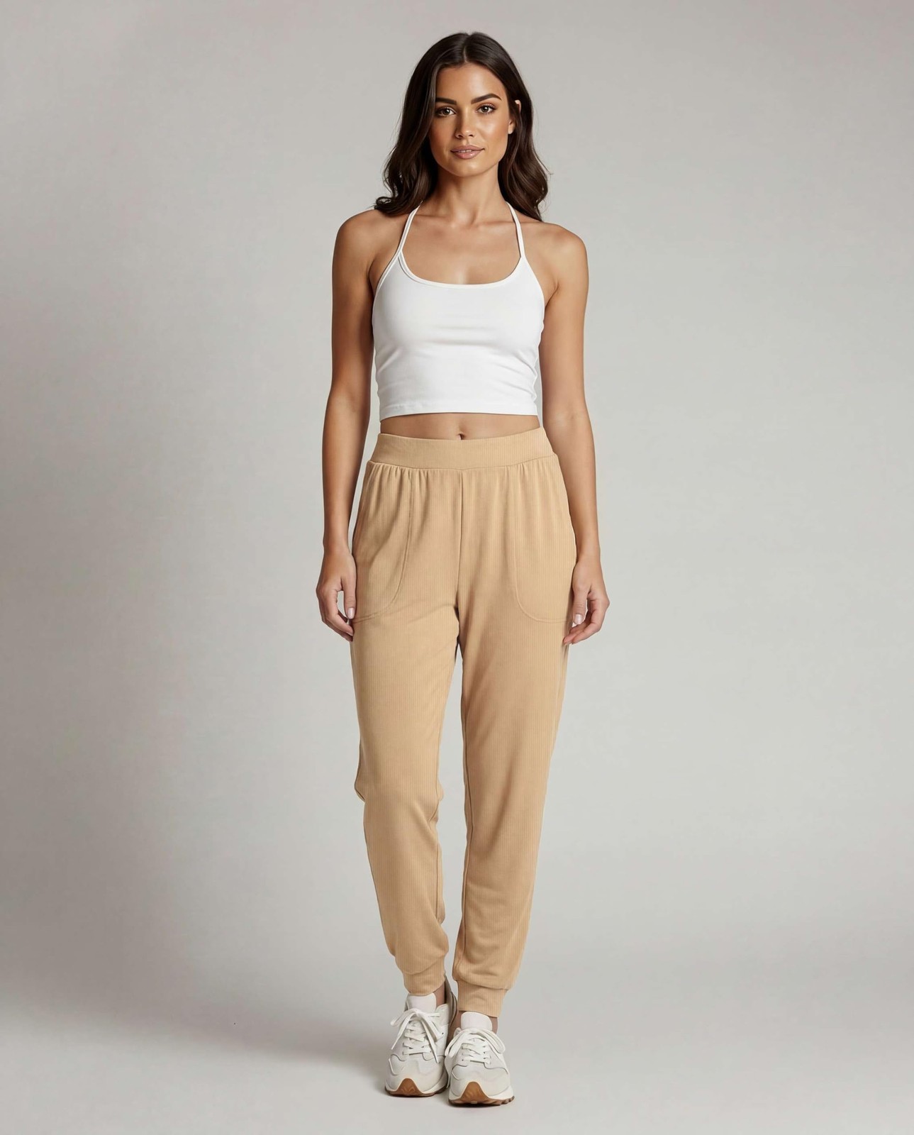 3-Pack Women's Ribbed Lounge Joggers by Real Essentials thumbnail 3