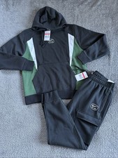Mens Nike Air Tracksuit Black Green Large NEW