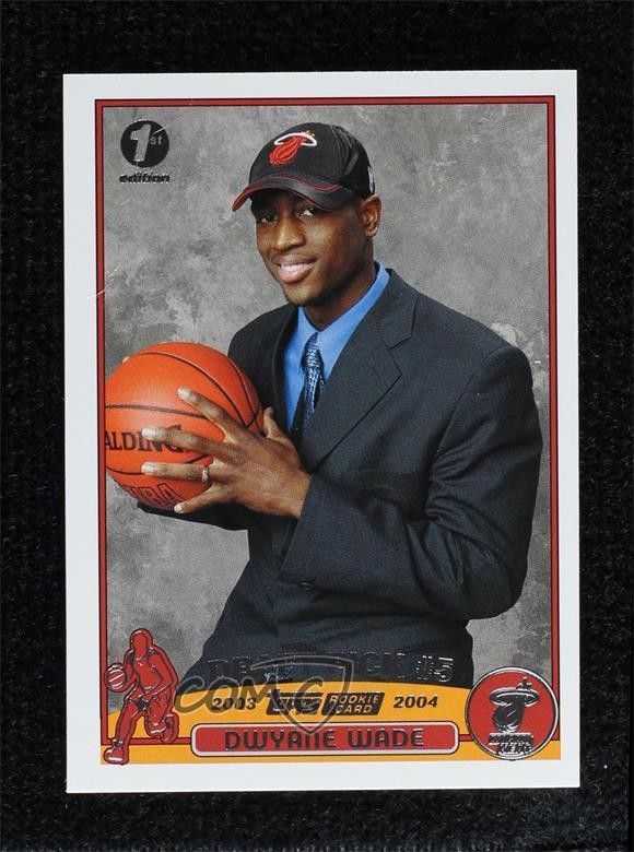 2003-04 Topps Draft Pick 1st Edition Dwyane Wade #225 Rookie RC HOF 14z2