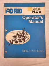 Se8128 Ford Series 101 Plow Operators Manual