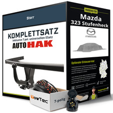 Anhängerkupplung starr für MAZDA 323 Stufenheck +E-Satz NEU