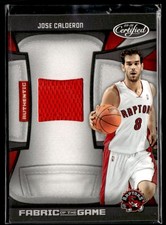 2009-10 Panini Certified #FOG-JC Jose Calderon Fabric of the Game SN,MEM 3203J