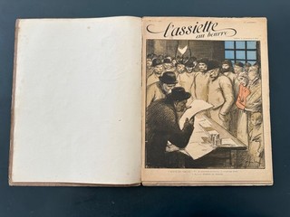 reliure éditeur L'ASSIETTE AU BEURRE N°1 (1.2.3.4) de 1901 STEINLEN VILLON